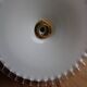 White toothed opaline hanging lamp