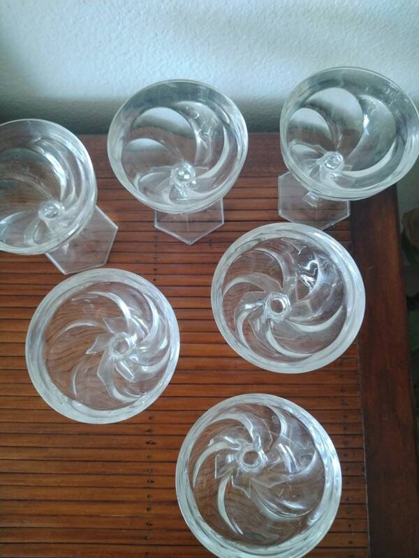 Crystal champagne glasses