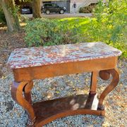19th Century Empire Style Mahogany Console Table