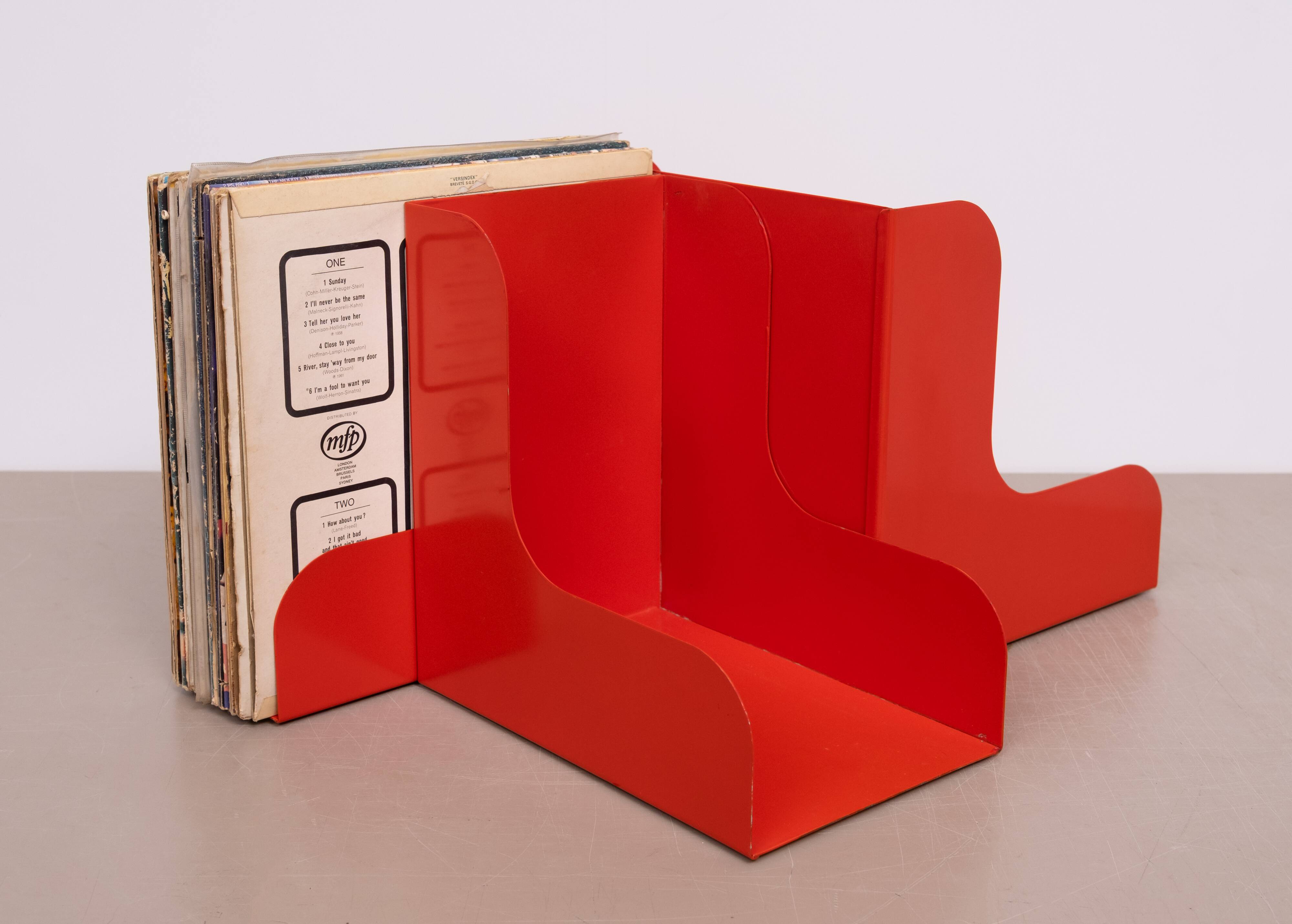 Enzo Mari Modular Metal LP Record Holder set of 3 1965 Italy