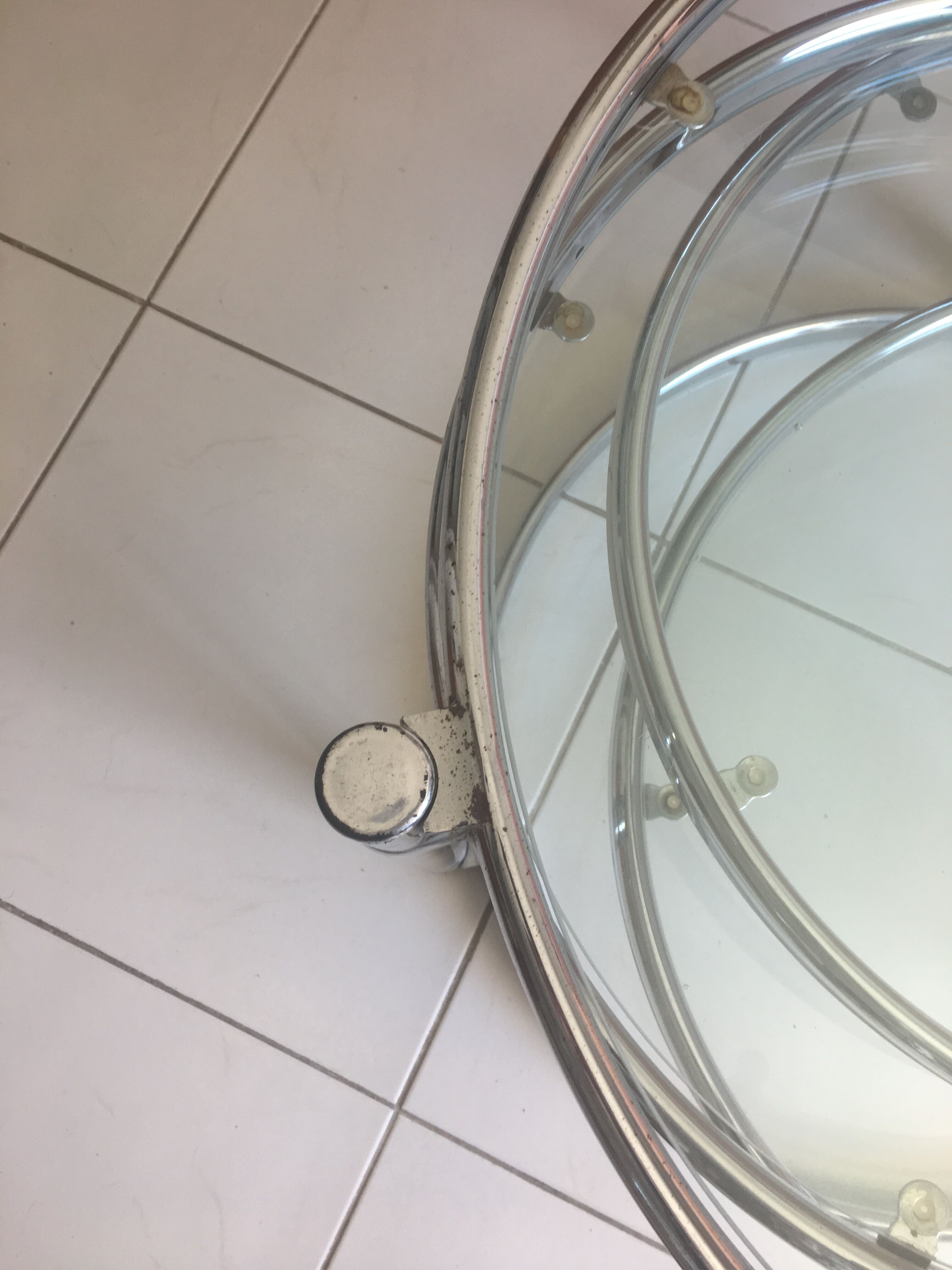 Table basse 4 plateaux vintage