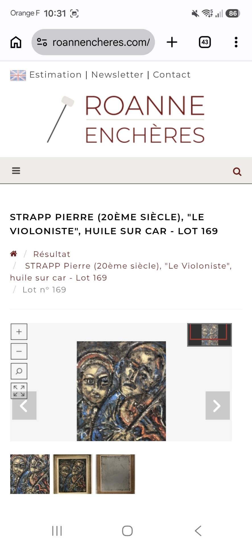 Painting signed by Pierre Strapp