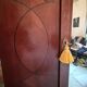 Mahogany inlaid wardrobe with a mirror