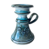 Enamelled ceramic candle holder