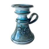 Enamelled ceramic candle holder