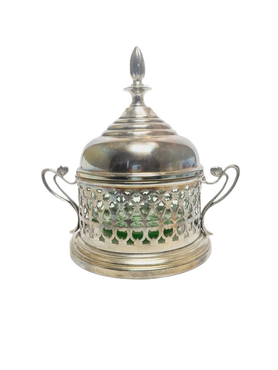 Art Nouveau Polish candyer from Plewkiewicz, Warsaw, 1890s