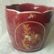 Cache pot en faience fives lille decor emaille epoque art nouveau