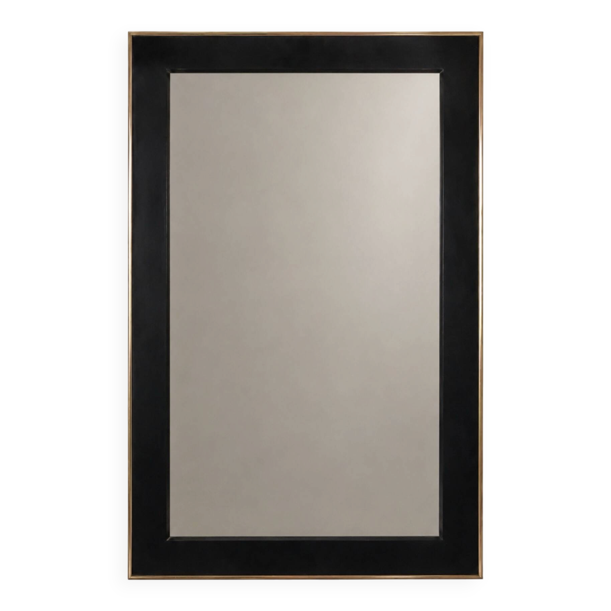 Grand miroir noir verre fumé