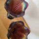 Pair of Imperial vases in iridescent glass
