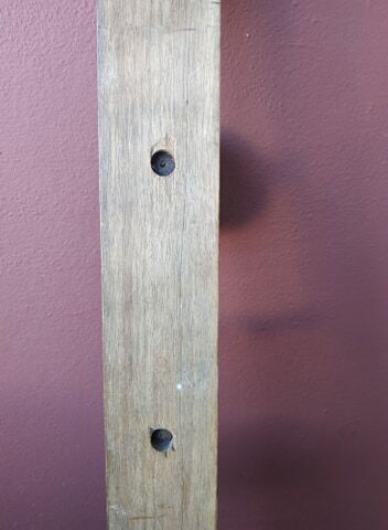 Wooden coat rack