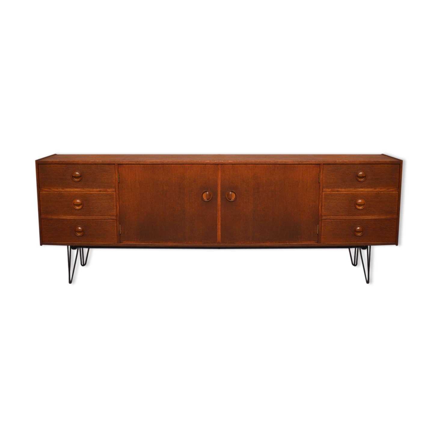 Enfilade 220cm feet metal, 1960