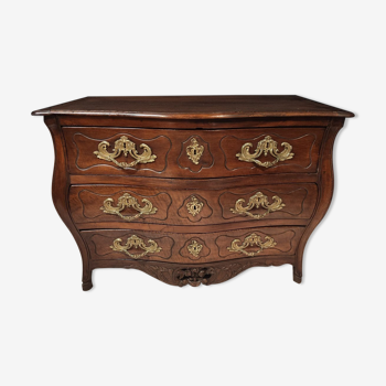 Bordelaise Tomb Commode 18th Century In Walnut