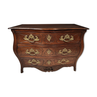 Commode Tombeau Bordelaise époque XVIII éme En Noyer