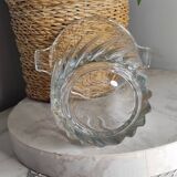 Molded glass ice bucket