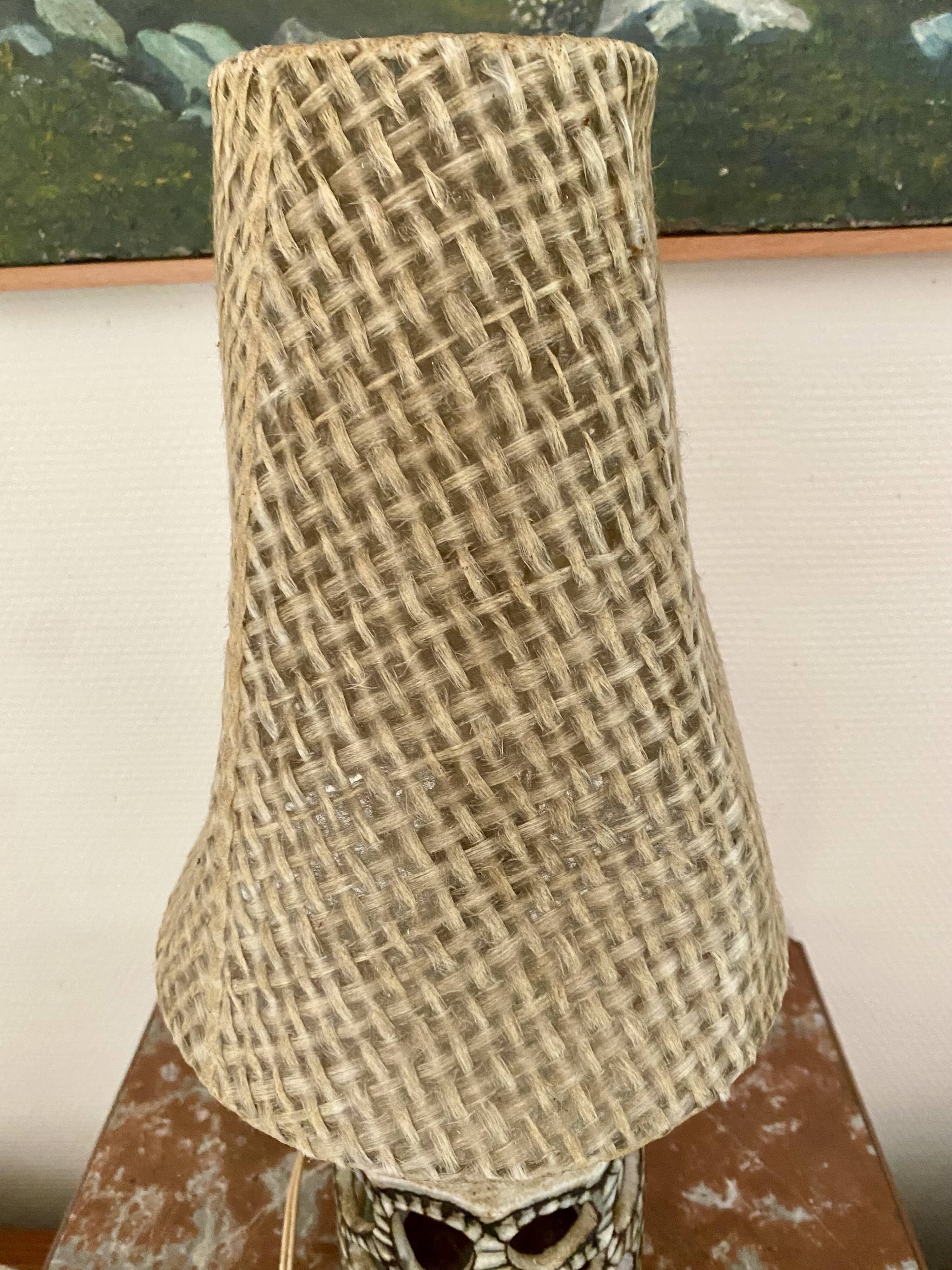 Lampe céramique atelier du Vieux Moulin Vallauris