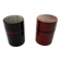 Lacquered wooden salt and pepper shakers