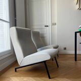 Pair of Pierre Guariche armchairs