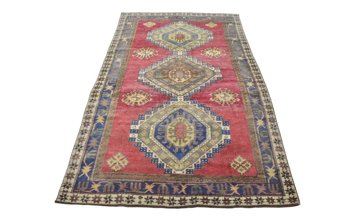 Vintage Handknotted Area Carpet