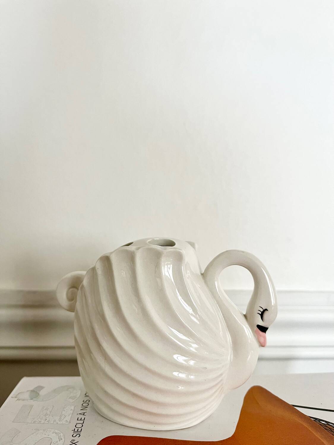 Ceramic swan
