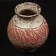 Textured glazed stoneware ball vase by Jérôme Massier, Vallauris