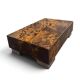 Table Basse Vintage Guy Lefèvre - Laque Écaille & Métal (Années 70)