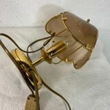 Lampe vintage dorée de table
