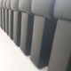 De Sede DS-600 "Non Stop" Snake Shaped Modular Sofa in Full Black Leather