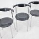 Set of Three Mid Century Dining Chairs, Germany, 1980s