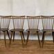 Series of 6 chairs bistro Baumann Model Menuet from the 1960s
