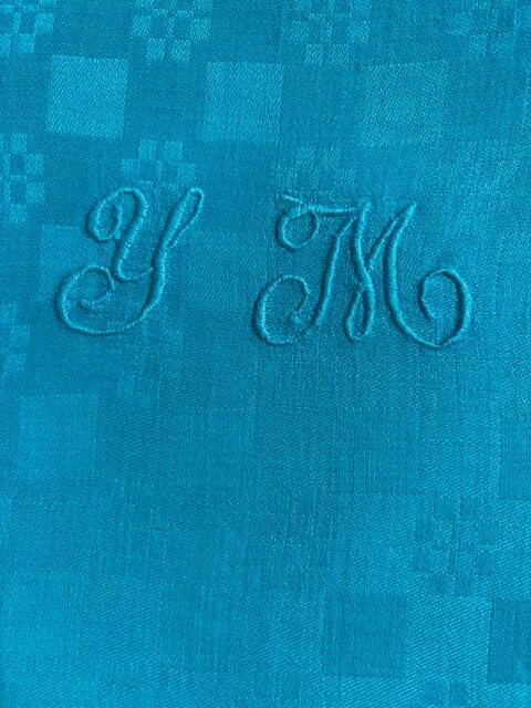 6 serviettes damassées