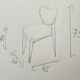 Suite de 6 chaises années 50 velours bleu canard