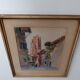 Signed watercolor painting View of Albi Cathedral