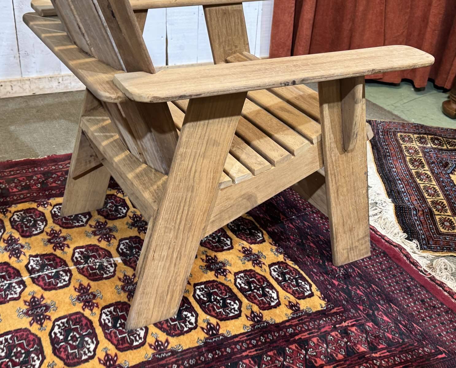 Pair of Indian teak armchairs