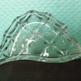 Aperitif servant, sauce, with 3 glass ravines and gold metal support - Design - 60s