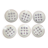 6 assiettes plates Badonviller modèle Normandie