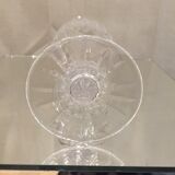 Vase soliflore en cristal taille col evase
