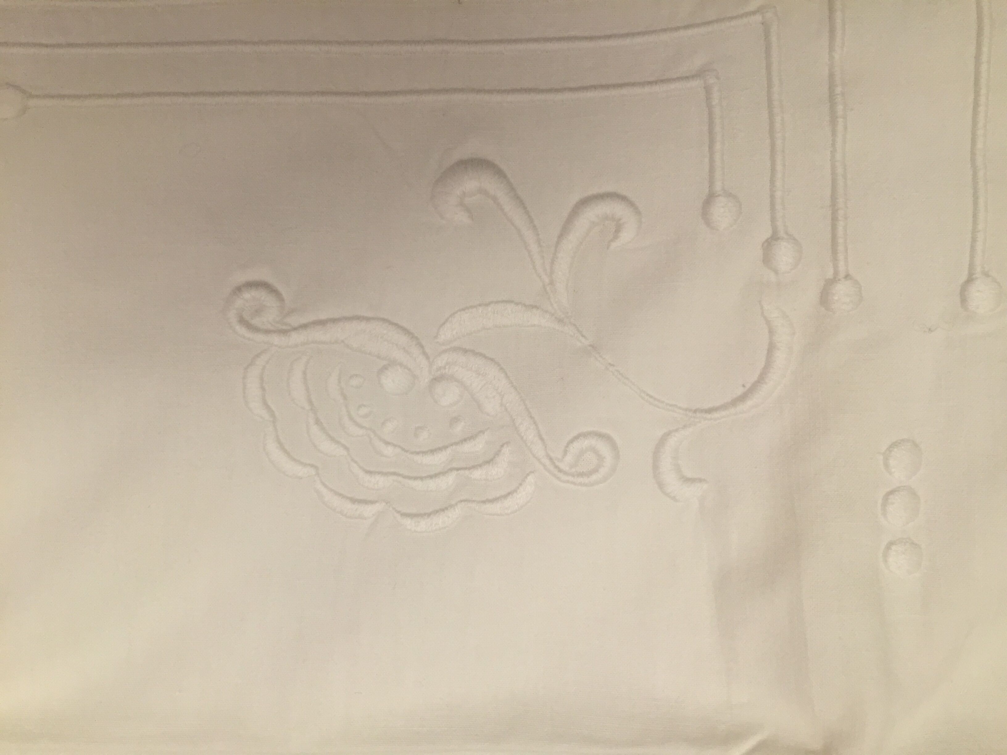 Drap ancien en coton