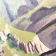 Oil painting landscape mountain 1938