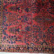 Ancient Persian Sarouk handmade carpet 112cm x 164cm 1920s, 1B748