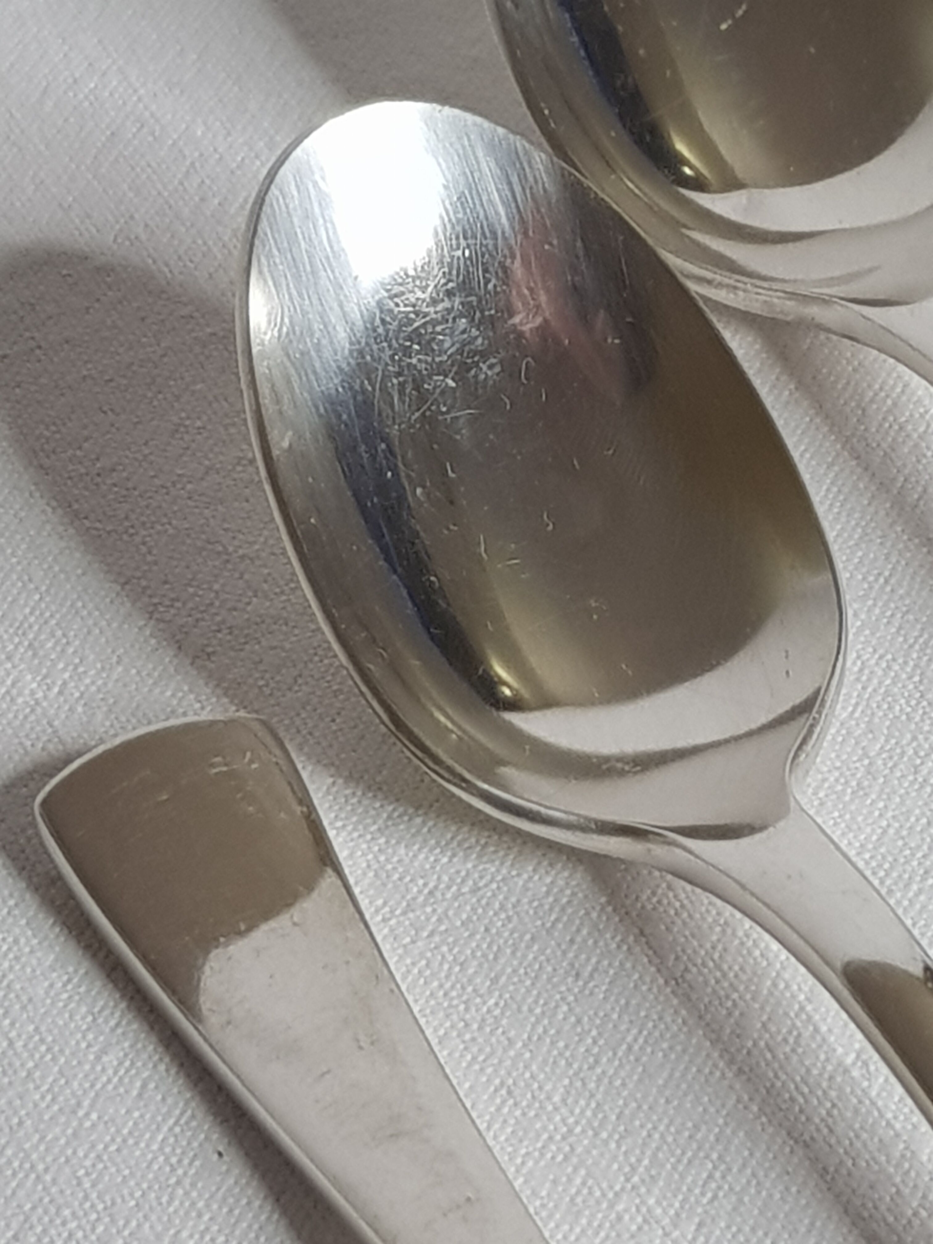 Set of 5 spoons "Christofle hotel", 17 cm