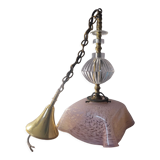 Clichy clouded glass handkerchief suspension
