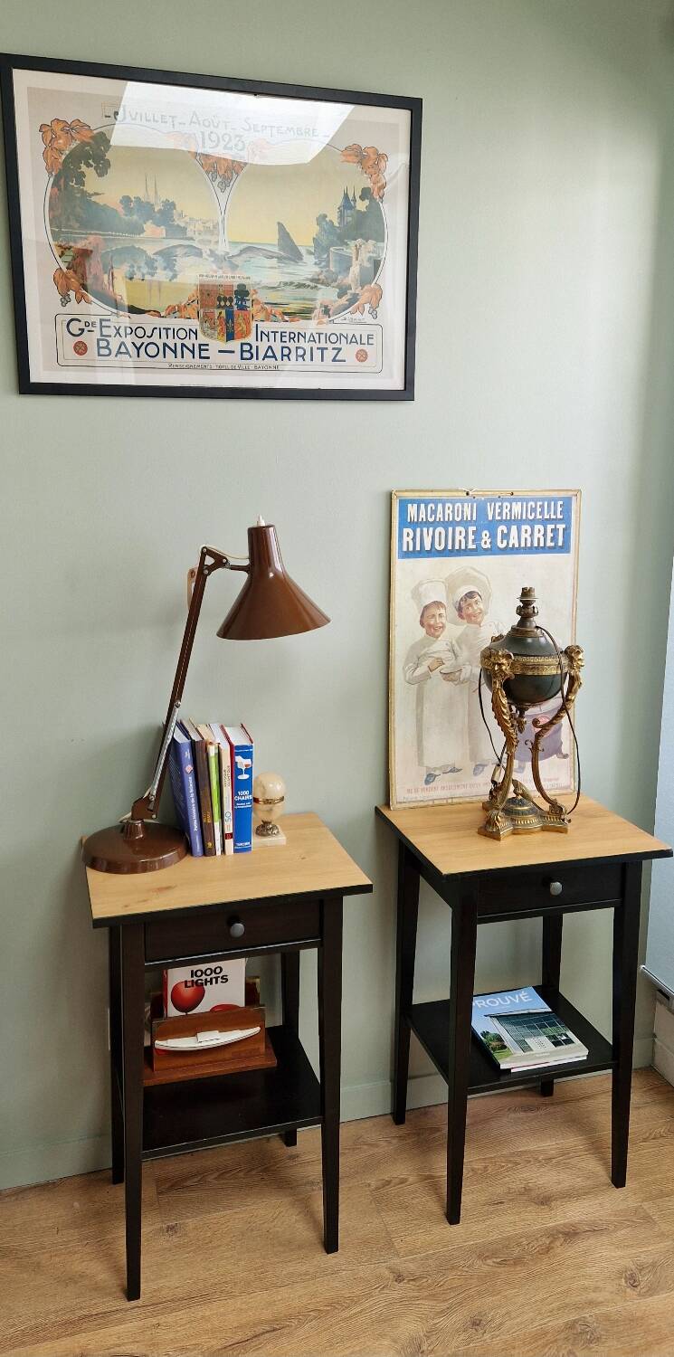 Hemmes solid pine bedside tables