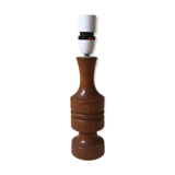 Turned wooden bedside lamp foot n°1