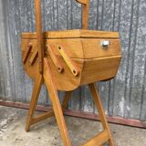 Amazing Worker art Deco vintage Scandinavian sewing box sewing box 1950