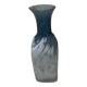 Frosted glass bottle vase – Blue & Frosted White Gradient