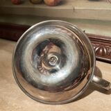 Silver metal thumb candle holder
