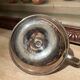 Silver metal thumb candle holder