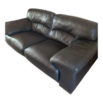 Rochebobois leather sofa