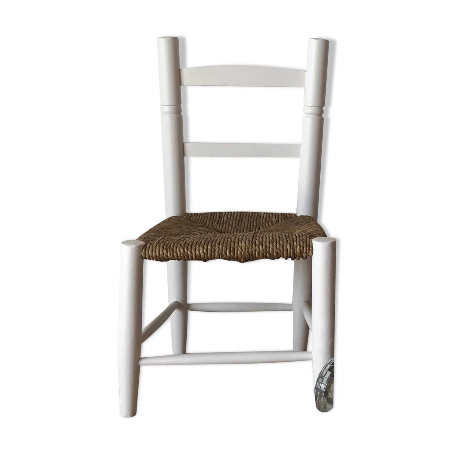 Small 50s straw chair revamped