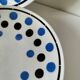 dish and 4 dessert plates K and G Lunéville